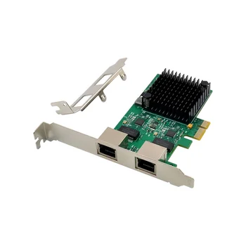 PCI-E X1 2.5 G Gigabit Server כרטיס רשת RTL8125B כפולה-יציאת Ethernet כרטיס רשת כרטיס רשת לשרת שולחן העבודה